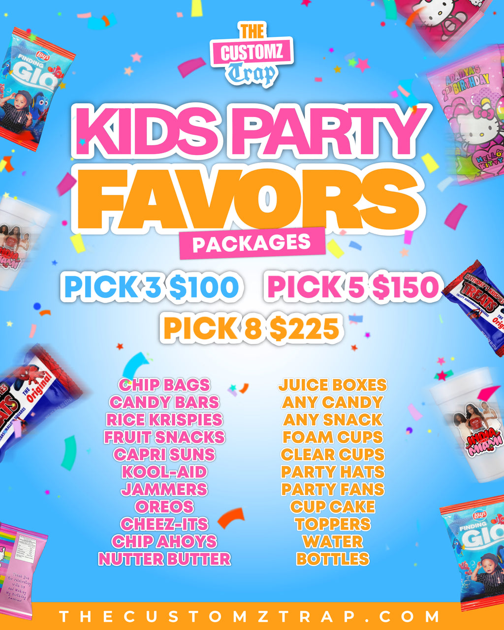KIDS PARTY TREAT PACKAGE